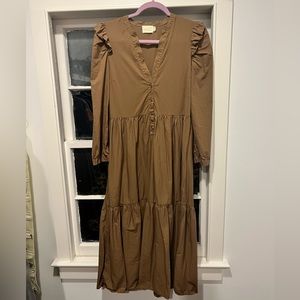 Nation LTD Dalia Dress in Cocoa